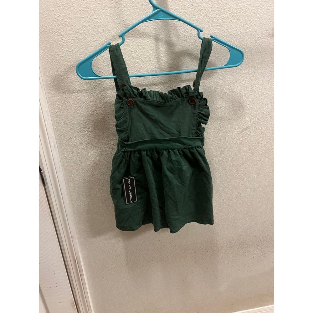 Girls green corduroy dress‎